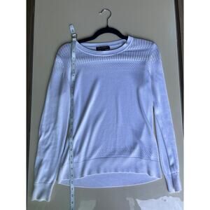 Banana Republic White Sweater S – Y2K Layered Clean Girl Staple
